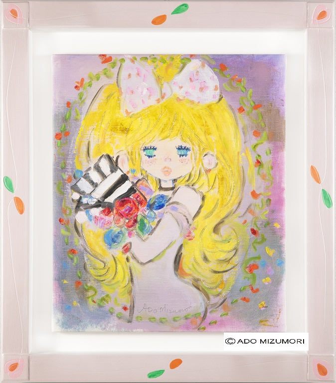 水森亜土 絵画 Rose Room ローズルーム 版画 アーカイバル – 芸術百貨店