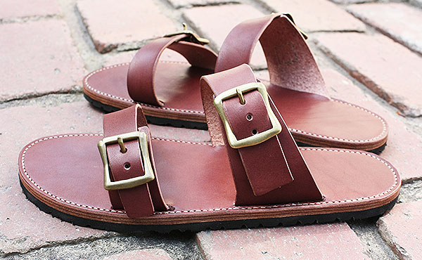 栃木レザー レザーサンダル フェザント【オーダーメイド お好みの革色