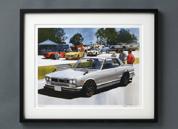 佐原輝夫イラスト 額装仕上げ