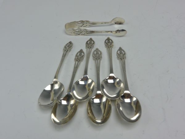 シルバー スプーン6本セット＋シュガートング | アンティークショップ