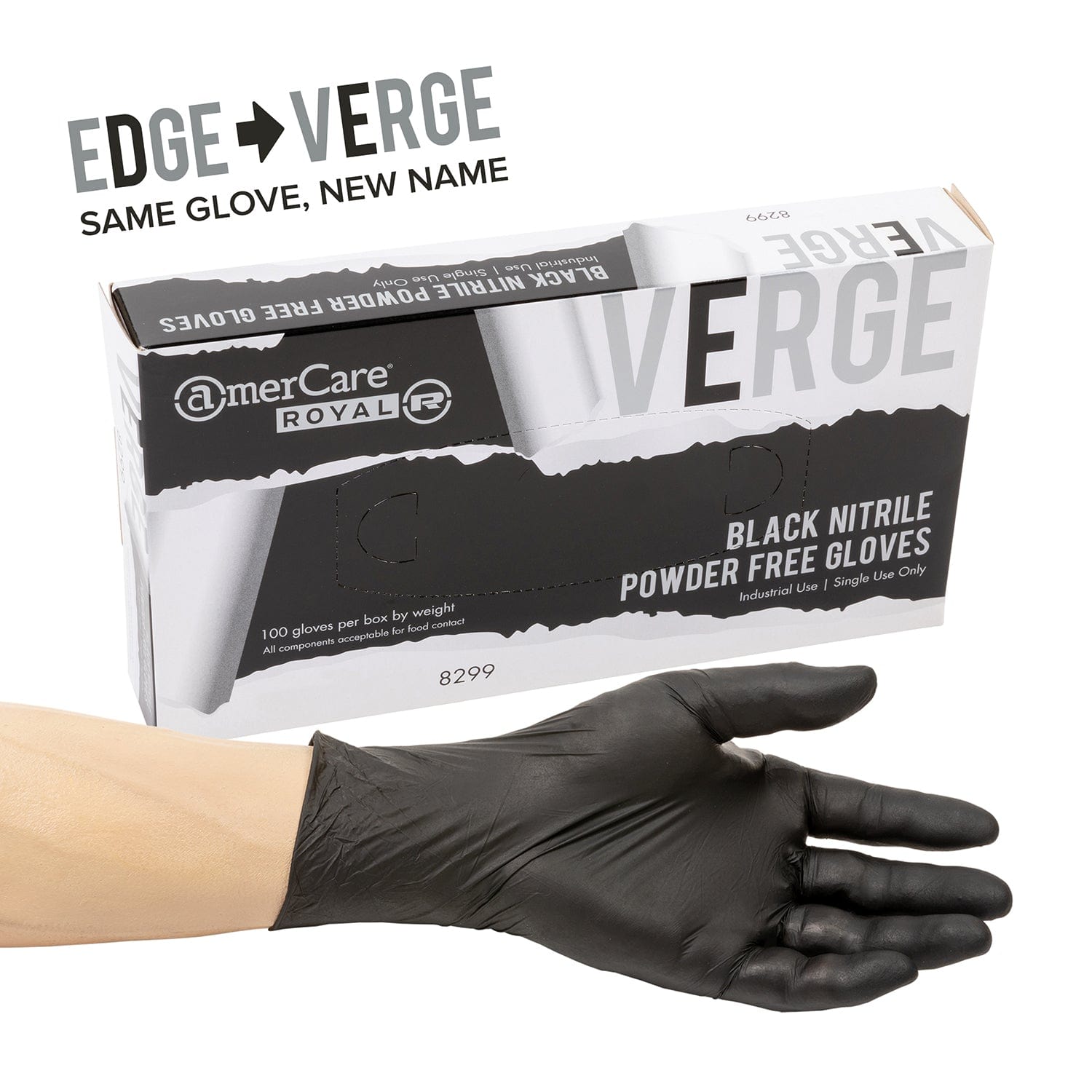 Black Verge Powder Free Nitrile Gloves, Case of 1,000 – GloveNation
