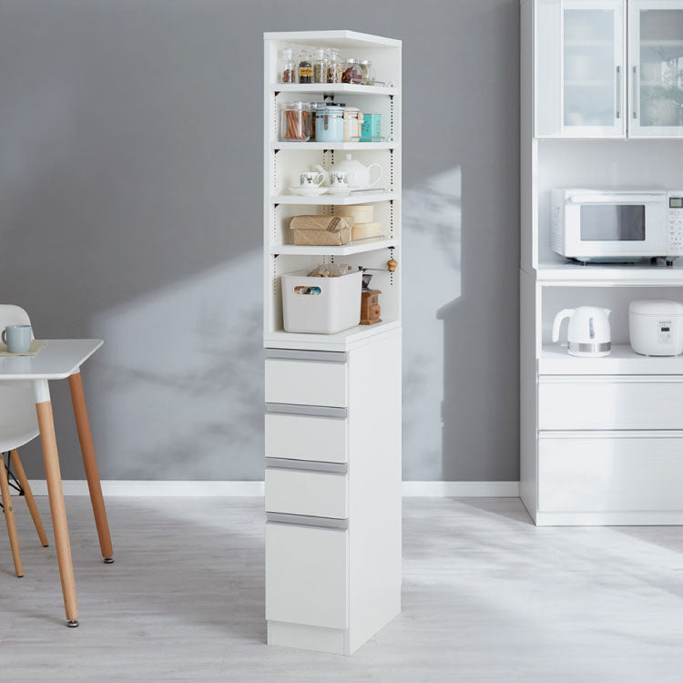 25cm 2面オープン1cmピッチすきま収納 日本製 半完成品 届いてすぐ