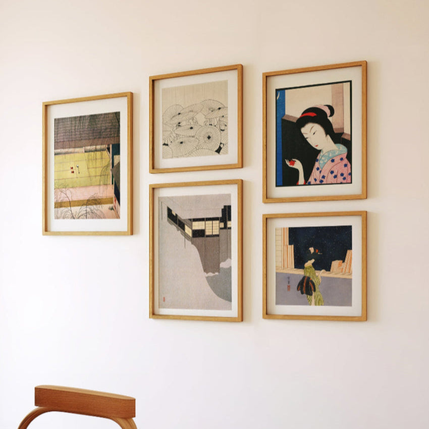 5枚セット / 小村雪岱 日本製 木版画複製 絵画 新版画 - ハイカラ美術館