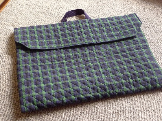 防災頭巾カバー・背もたれタイプ（キルティング＋内布付き） | 手作り