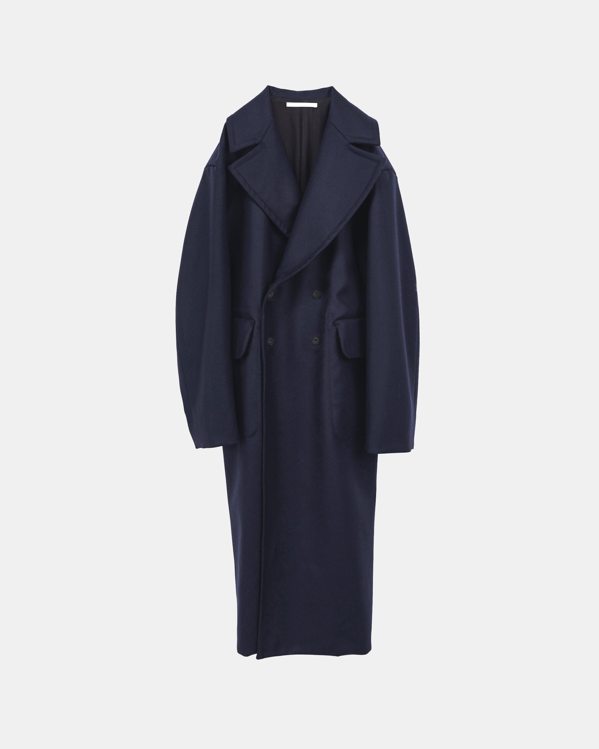 GABRIELLA - DOUBLE BREASTED FLANNEL WOOL COAT SOLD OUT