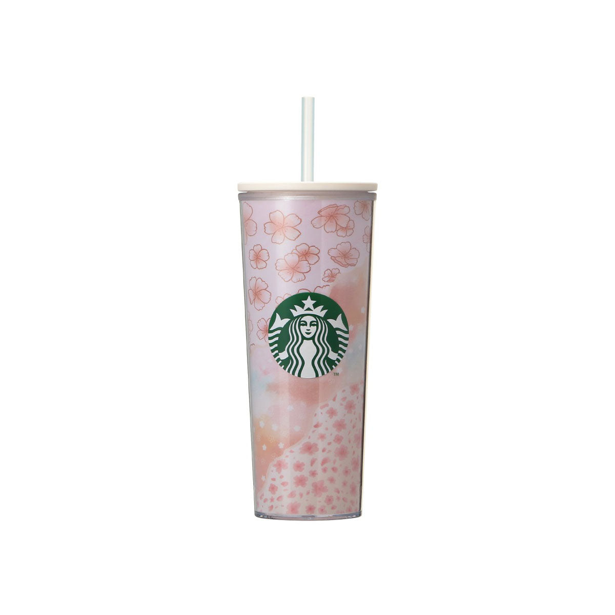 Starbucks Japan Sakura 2025 Cold Cup Layered Design Tumbler