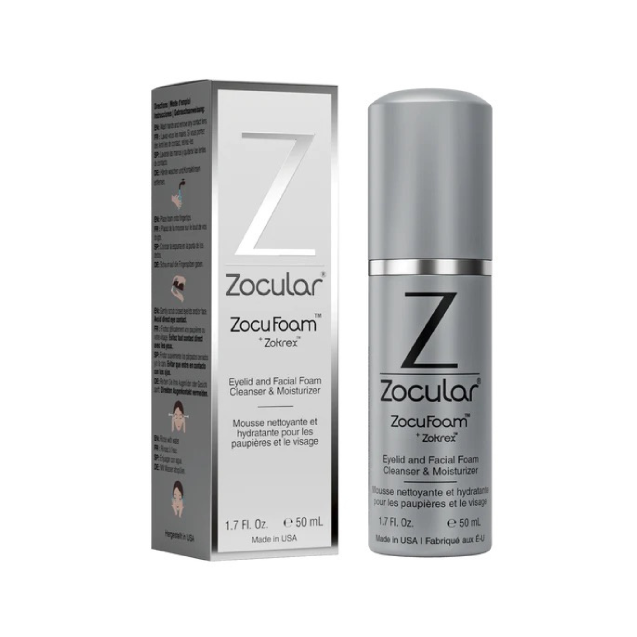 ZocuFoam™ Eyelid and Facial Cleanser & Moisturizer – myze The