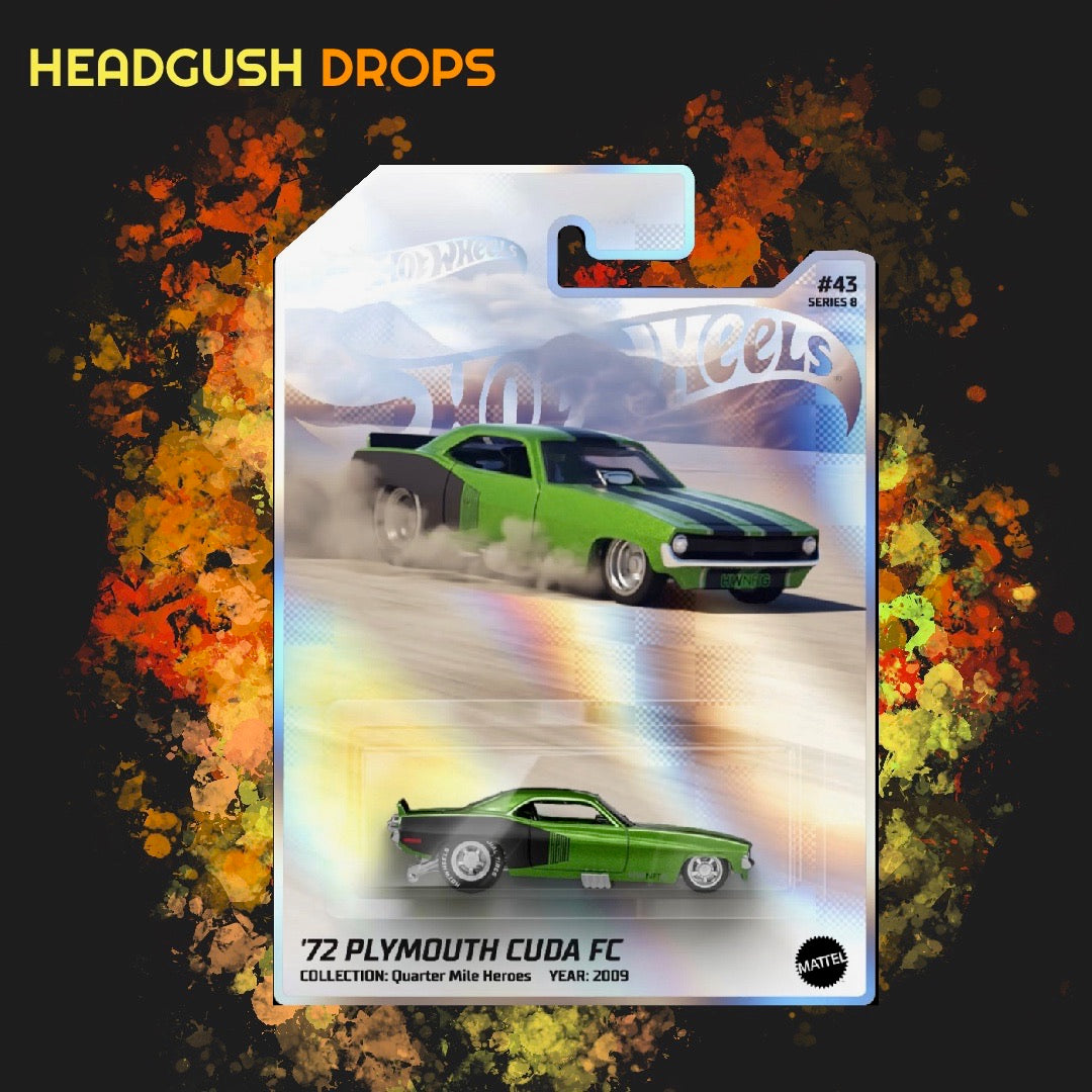 HOT WHEELS '72 Plymouth Cuda FC (NFT Garage) – HG COLLECTIBLES