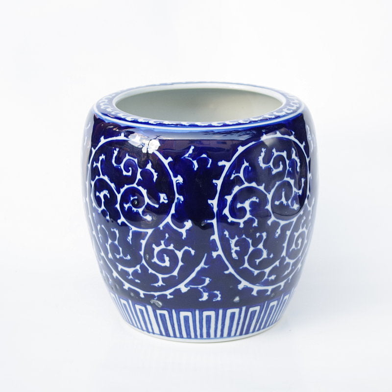 新品 手あぶり火鉢（深底）セット 藍底蛸 – 【火鉢専門通販ショップ