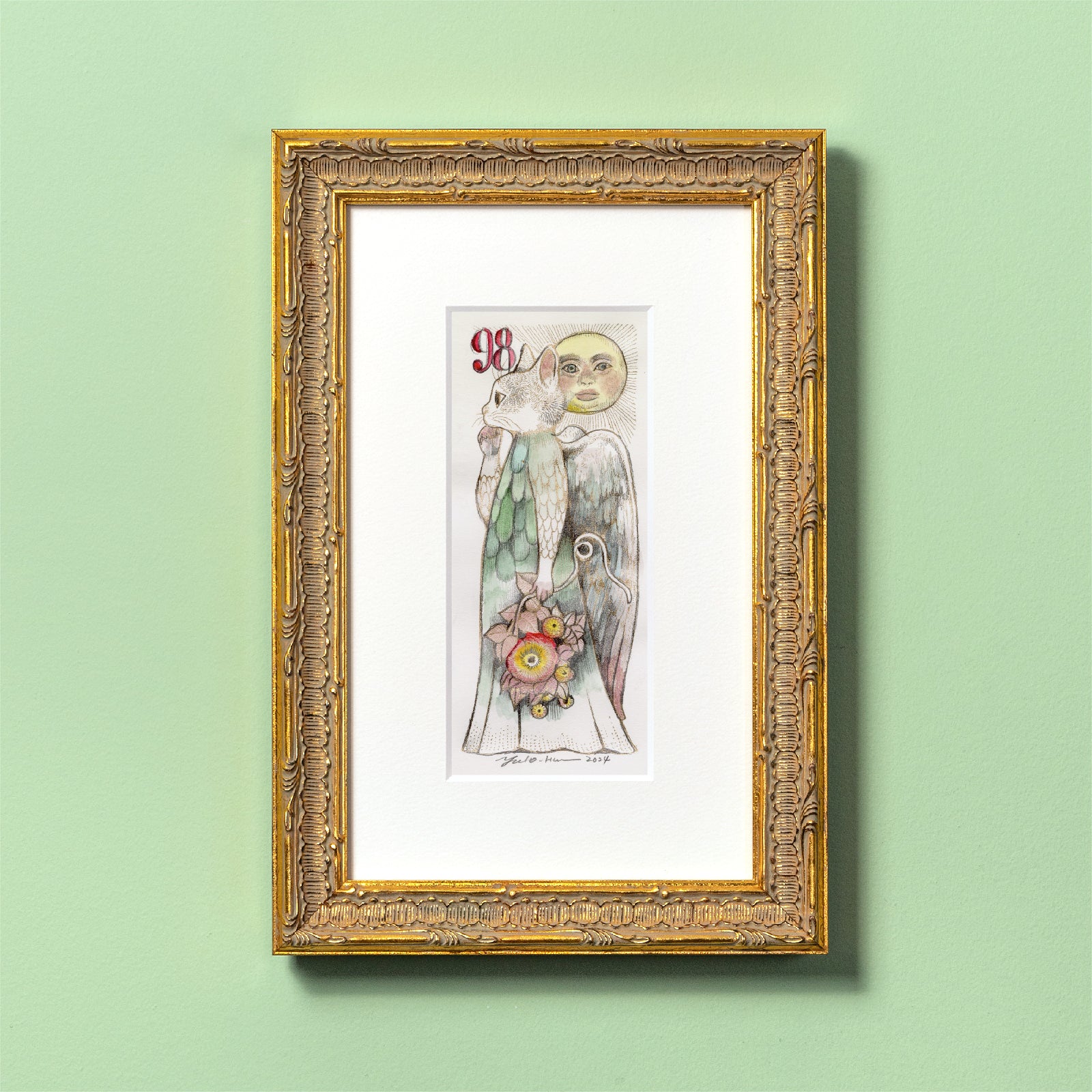 ヒグチユウコ作品 エングレービング「BABEL」 No.98 – ボリス雑貨店