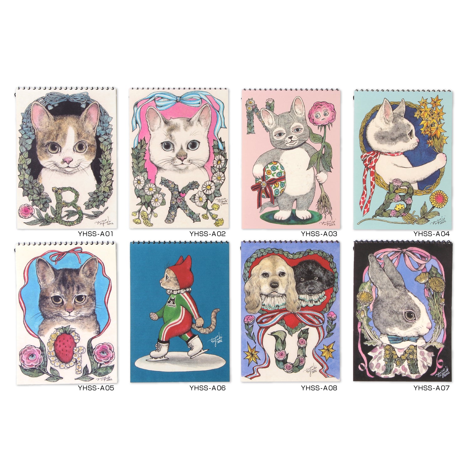 ヒグチユウコxホルベイン2022 クロッキーメモ（アニマルズ） 8冊