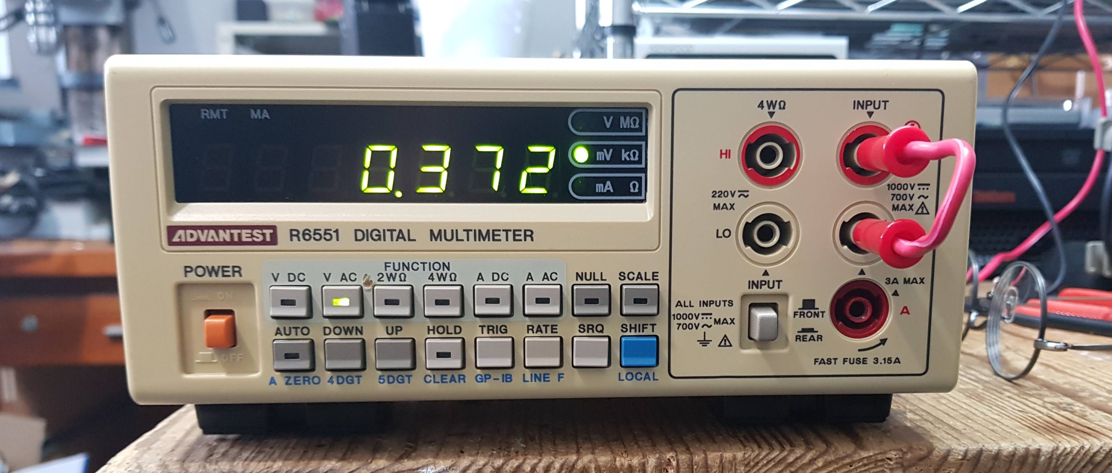 美品 ADVANTEST R6552 5.5桁 マルチメーター 動作良好 Advantest R6552 Multimeter Teardown