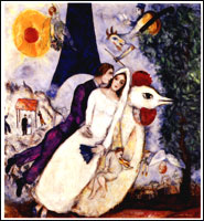 トリモノ帖 | エッフェル塔の新郎新婦/マルク・シャガール