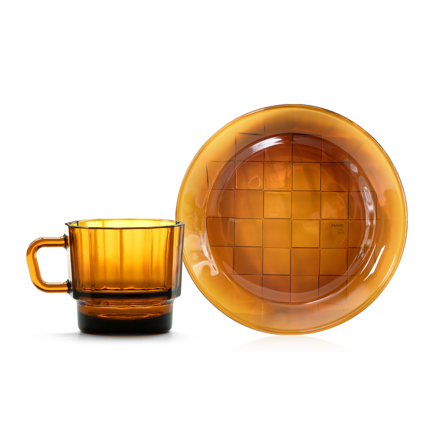 Glass Set - Recycle glass cup and plate by Taiwanese craftmanship