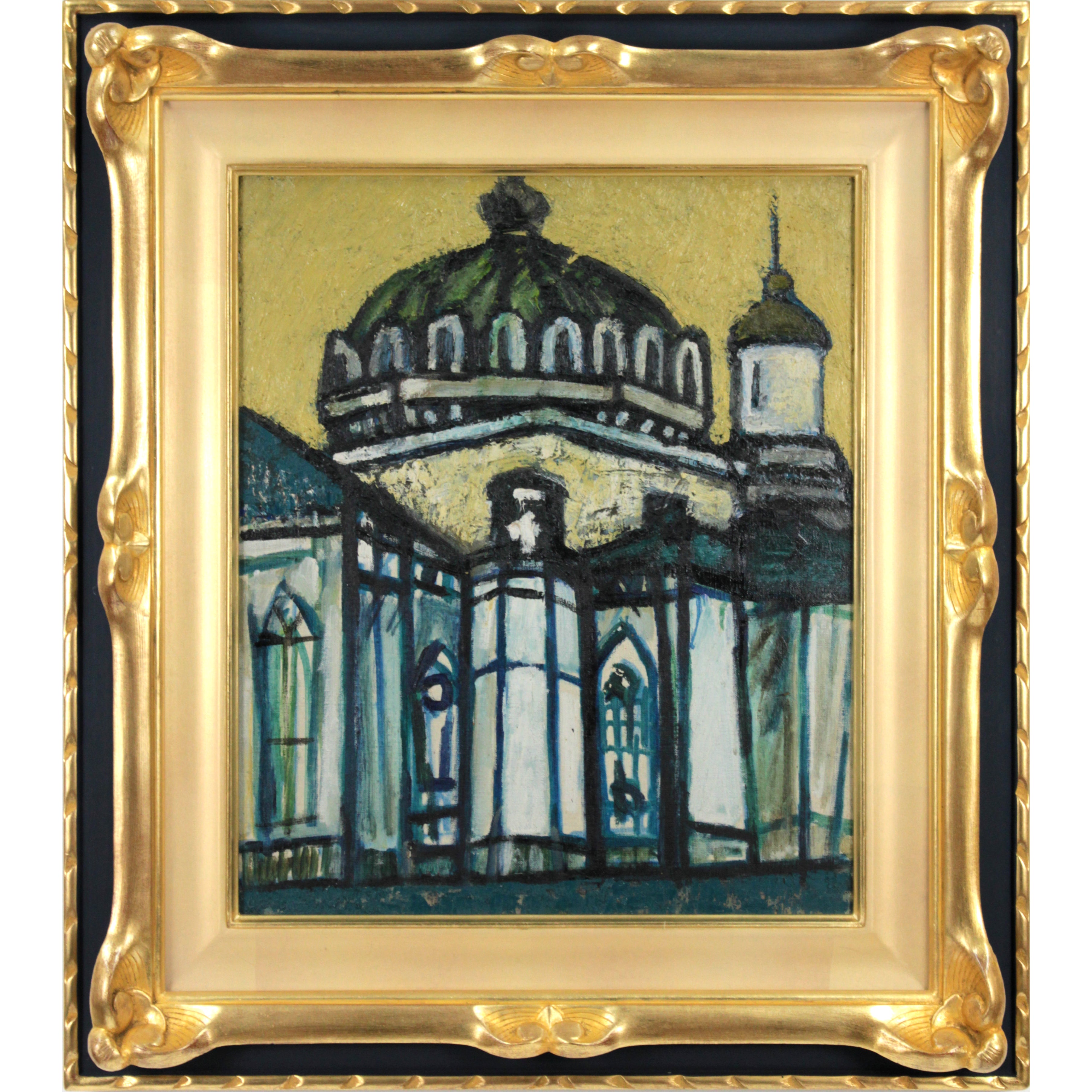 寺島春雄 『無題』 油彩画 - 北海道画廊