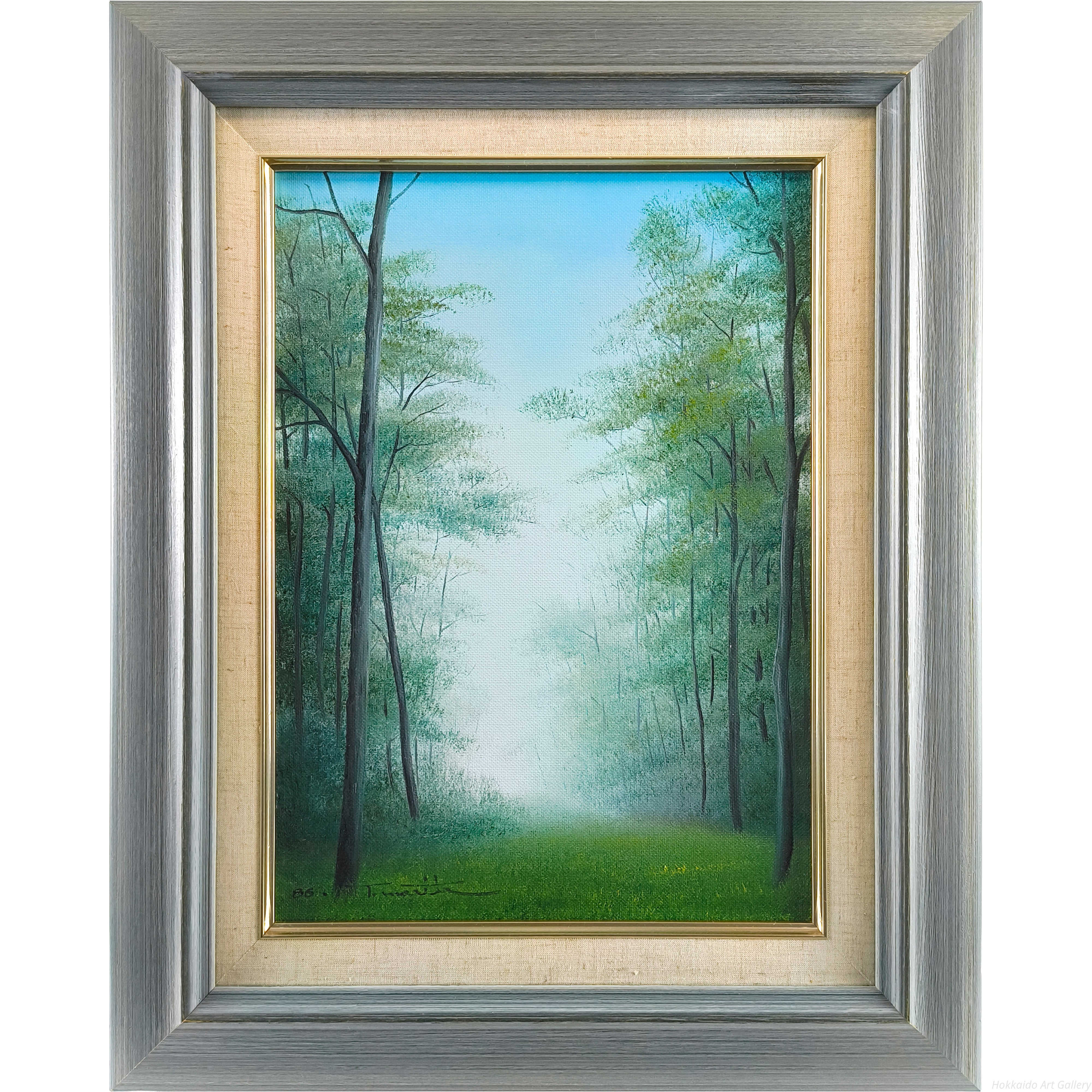 森田哲隆 『緑風』 油彩画 - 北海道画廊