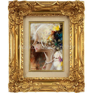 鶴岡義雄 『マドモアゼル』 油彩画 - 北海道画廊