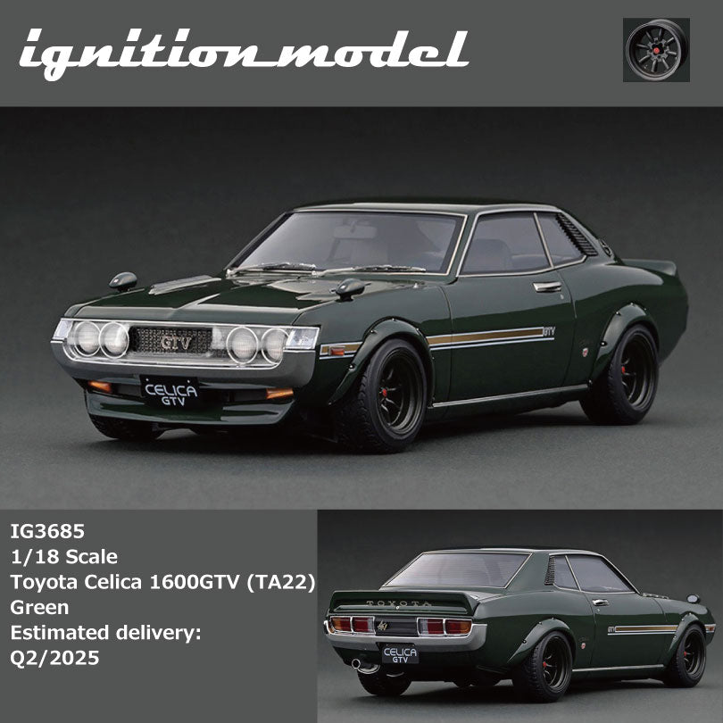 Ignition Model 1:18 Toyota Celica 1600GTV (TA22) Green IG3685
