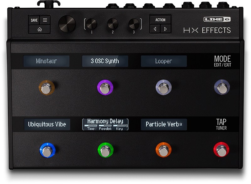 Line6からフロアタイプの小型マルチエフェクター｢HX Effects｣が発表
