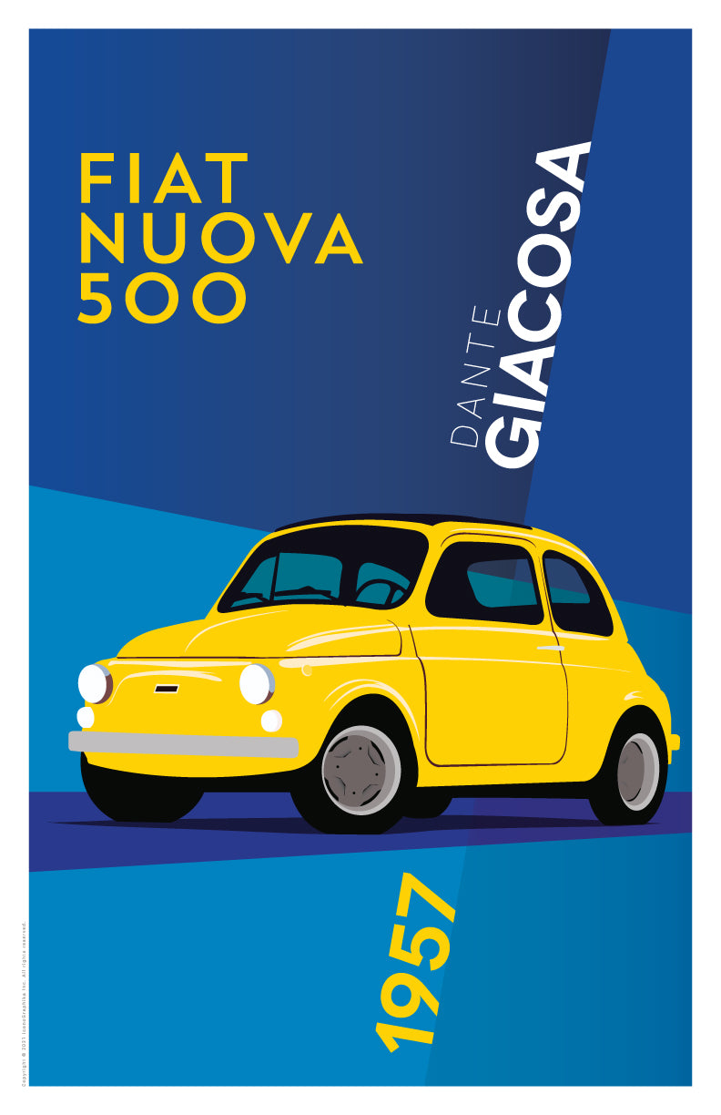 Fiat Nuova 500 by Dante Giacosa – IconoGraphika