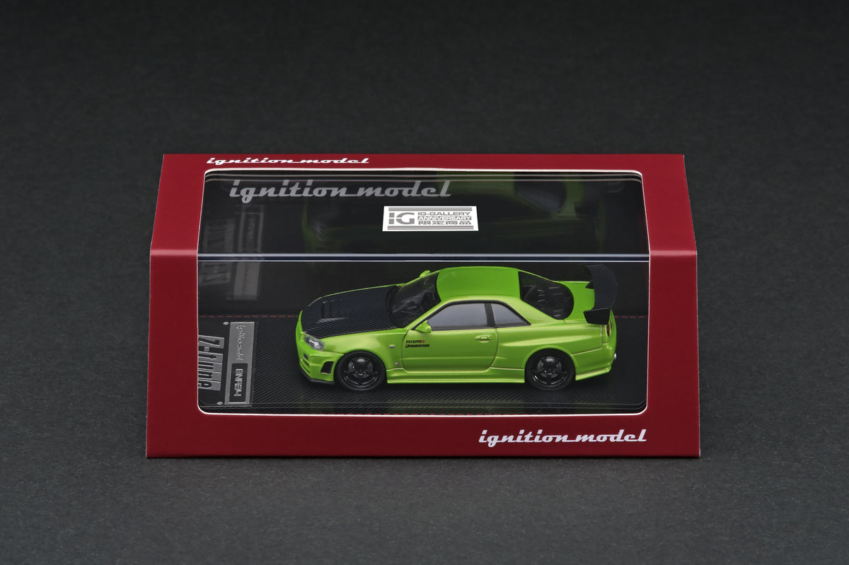 IG2126 Nismo R34 GT-R Z-tune Green Metallic – ignition model