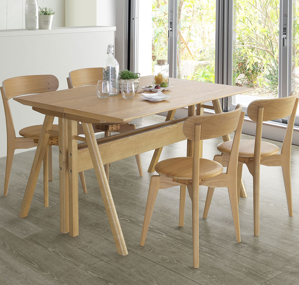 ダイニングテーブルセット テーブル チェア4脚 6点セット テーブル幅