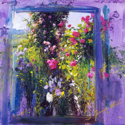 トレンツ・リャド ミニ版画 【ジヴェルニーの薔薇】 フランジェリコweb