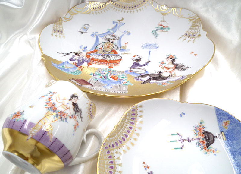 マイセン磁器/最高の品 アラビアンナイト手描きのカップ | ユーロ