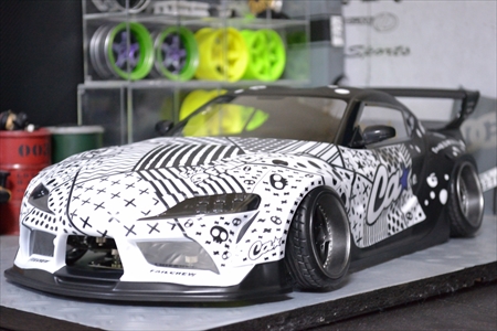 Round.227 ヨコモ製A90スープラ FAILCREW仕様パープル・フルペイント