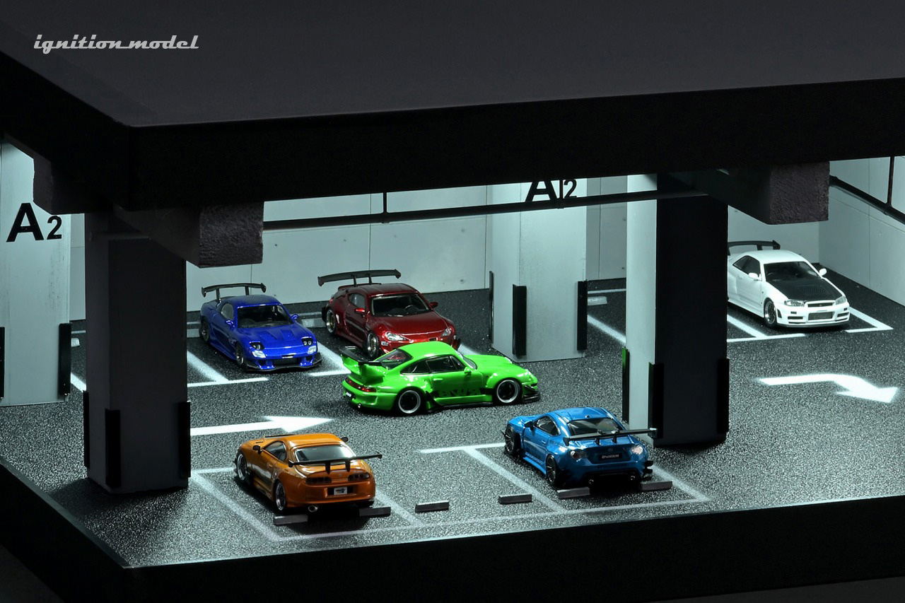 1/64スケール「地下駐車場 ジオラマ」試作サンプル ご紹介