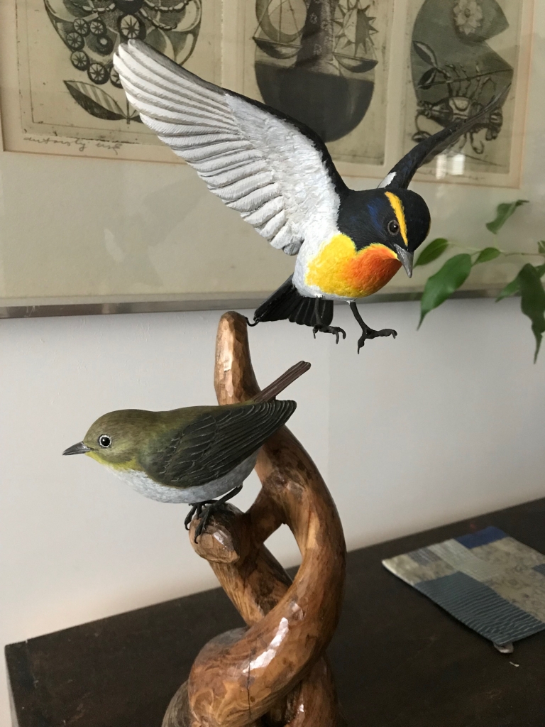 バードカービング No.6キビタキ | Hihajiのモノづくりざんまい