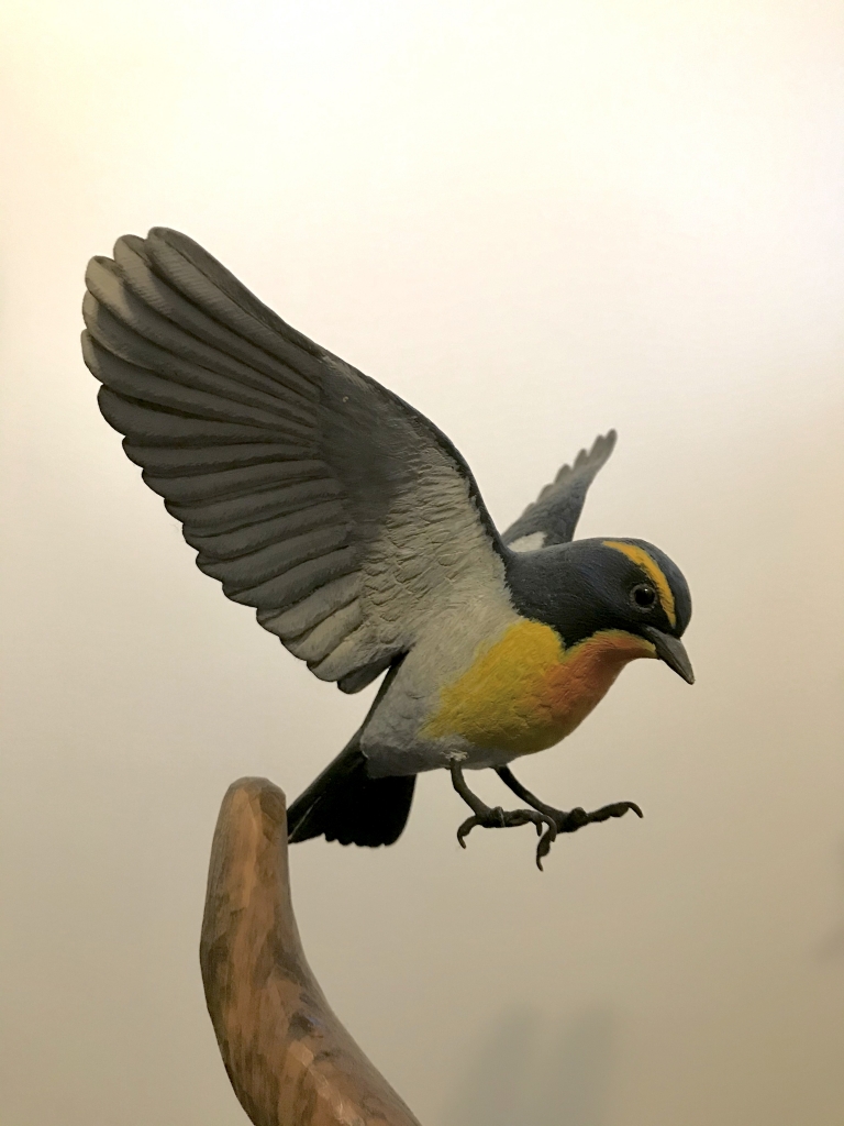 バードカービング No.6キビタキ | Hihajiのモノづくりざんまい