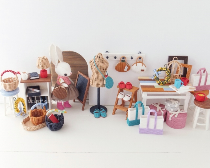 掲載本 New book♪「エコクラフトで作る かわいいミニチュア雑貨