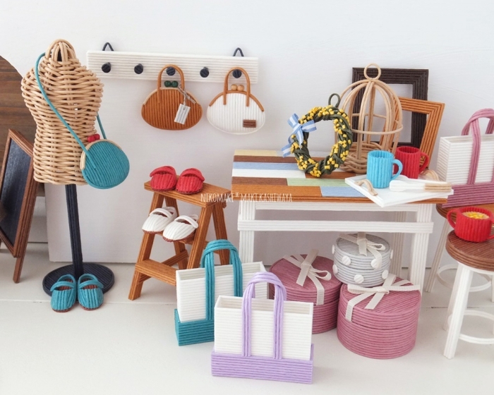 掲載本 New book♪「エコクラフトで作る かわいいミニチュア雑貨