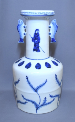 永楽妙全 染付高砂 花入 鵬雲斎 | 茶道具 小西康のぶろぐ