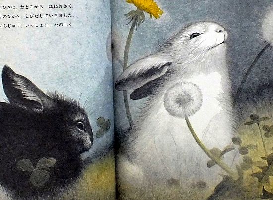 絵本の紹介「しろいうさぎとくろいうさぎ」 | えほにずむの絵本棚