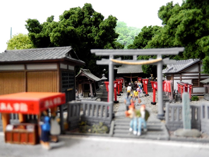 Nゲージジオラマ自宅新レイアウト製作記】 ジオコレ神社 鎮守の森が