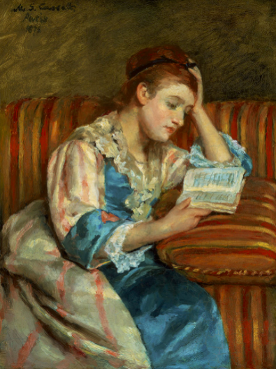 読書する女性、それだけで絵になります | アート名画館 公式ブログ