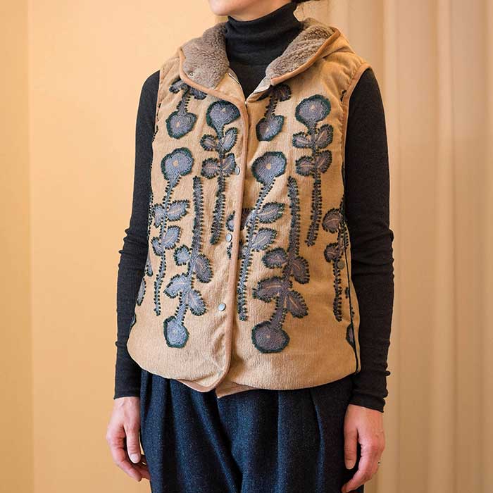 ナペルホネン frost garden ダウンベストbeige | Lin total fashion