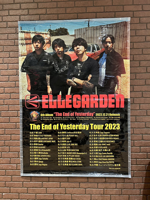 ELLEGARDEN『The End of Yesterday Tour 2023』in 高松festhalle