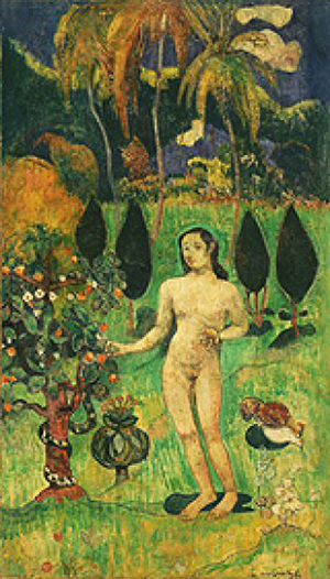 異国のエヴァ』 by ポール・ゴーギャン | with a kiss, passing the key