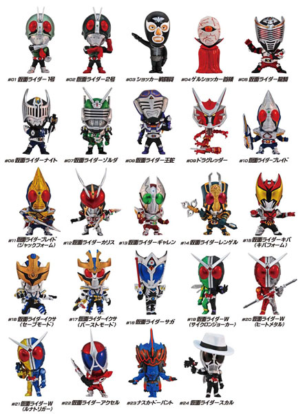 特撮ヒーローズ 仮面ライダー Vol.2 BOX」予約開始！【画像】24種