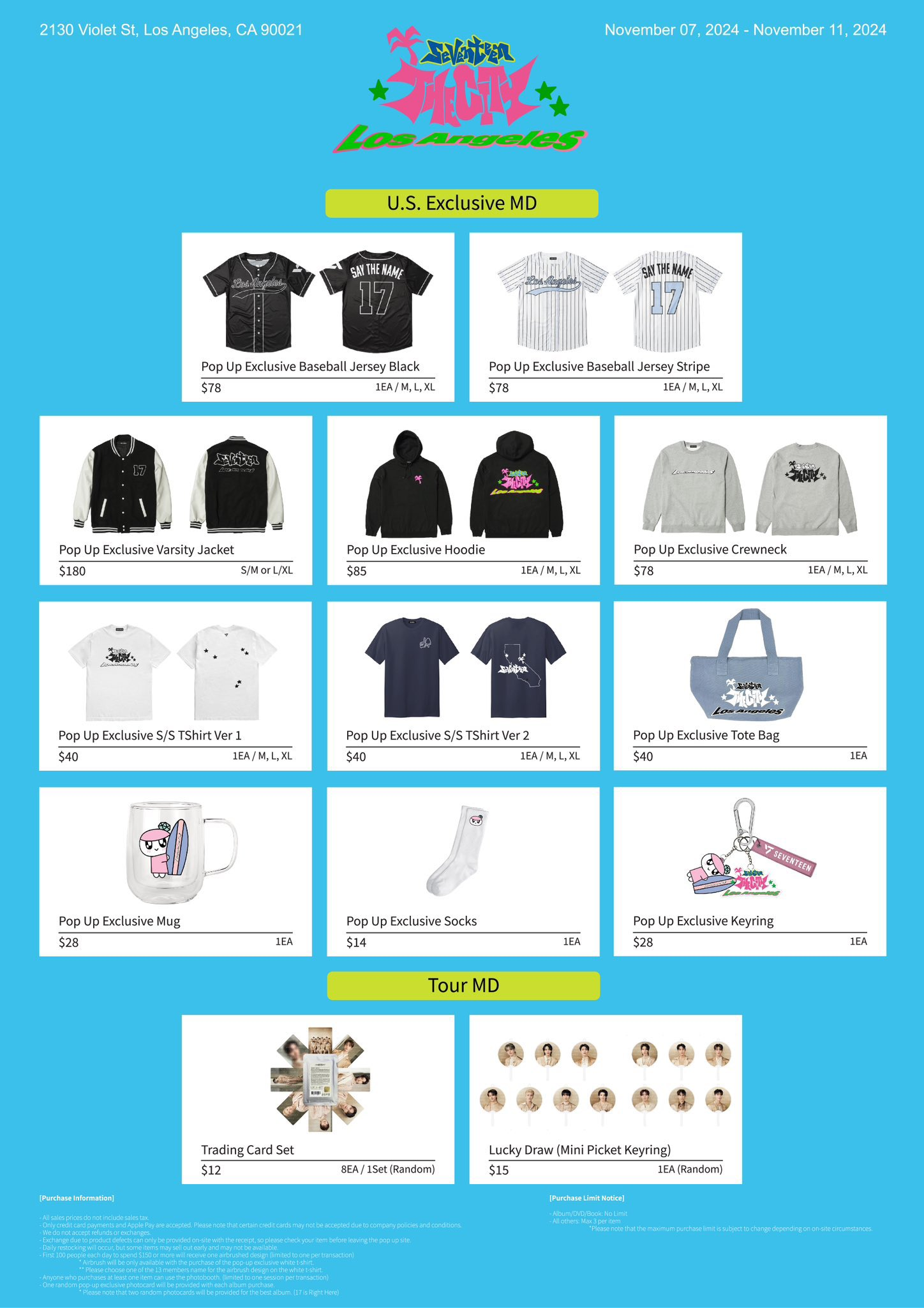 Seventeen The City Los Angeles Pop Up US Exclusive MD