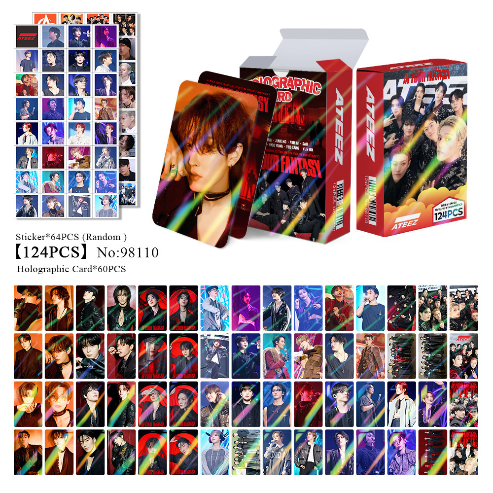 2025 Ateez In Your Fantasy World Tour 124 PCS Lomo Card