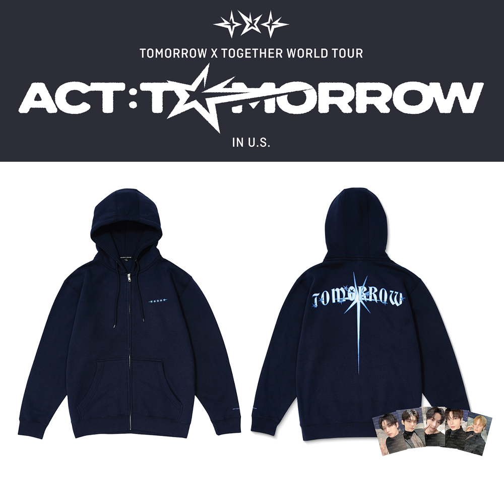 2025 Tomorrow x Together ACT Tomorrow IN US Tour Zip Up Hoodie