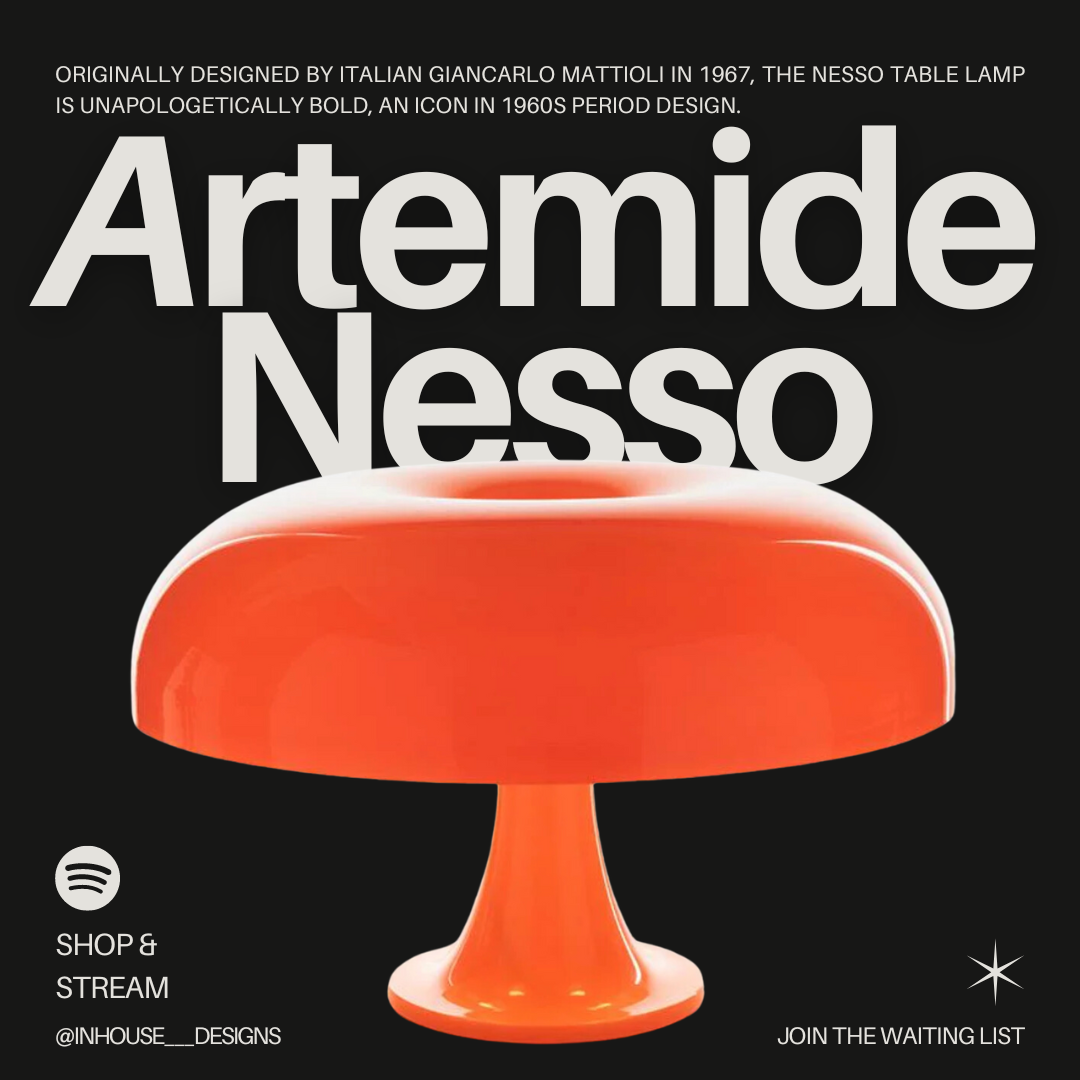 Artemide Nesso Mushroom Lamp – InHouse Designs