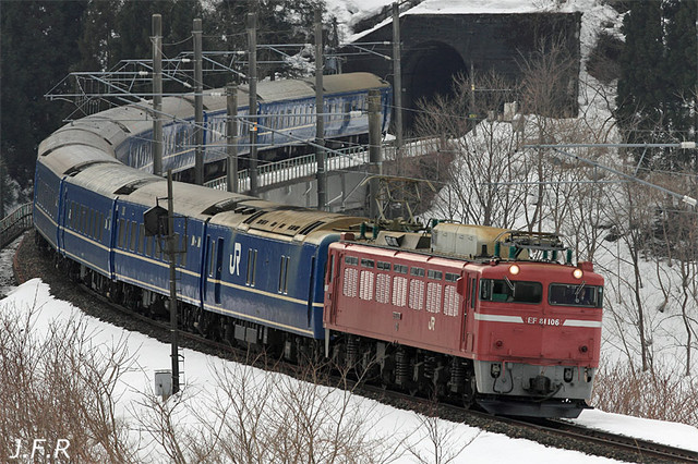 回9533レ 寝台特急日本海編成 EF81-106号機 最期のお立ち台: 鉄は熱い