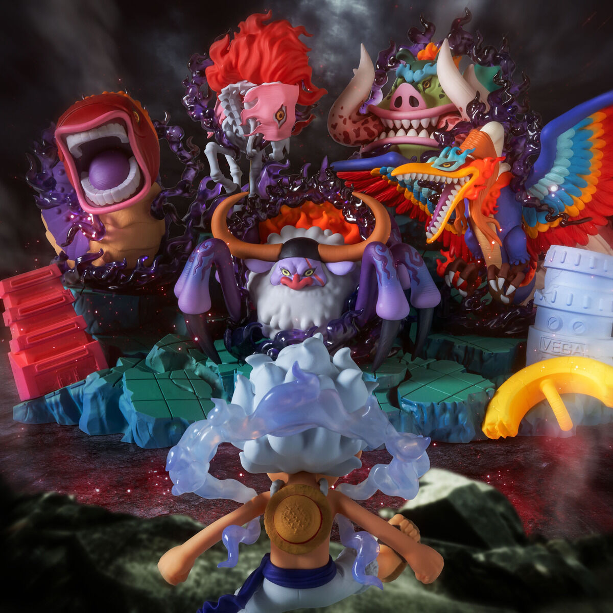 One Piece World Collectible Figure Premium - Monkey D. Luffy vs