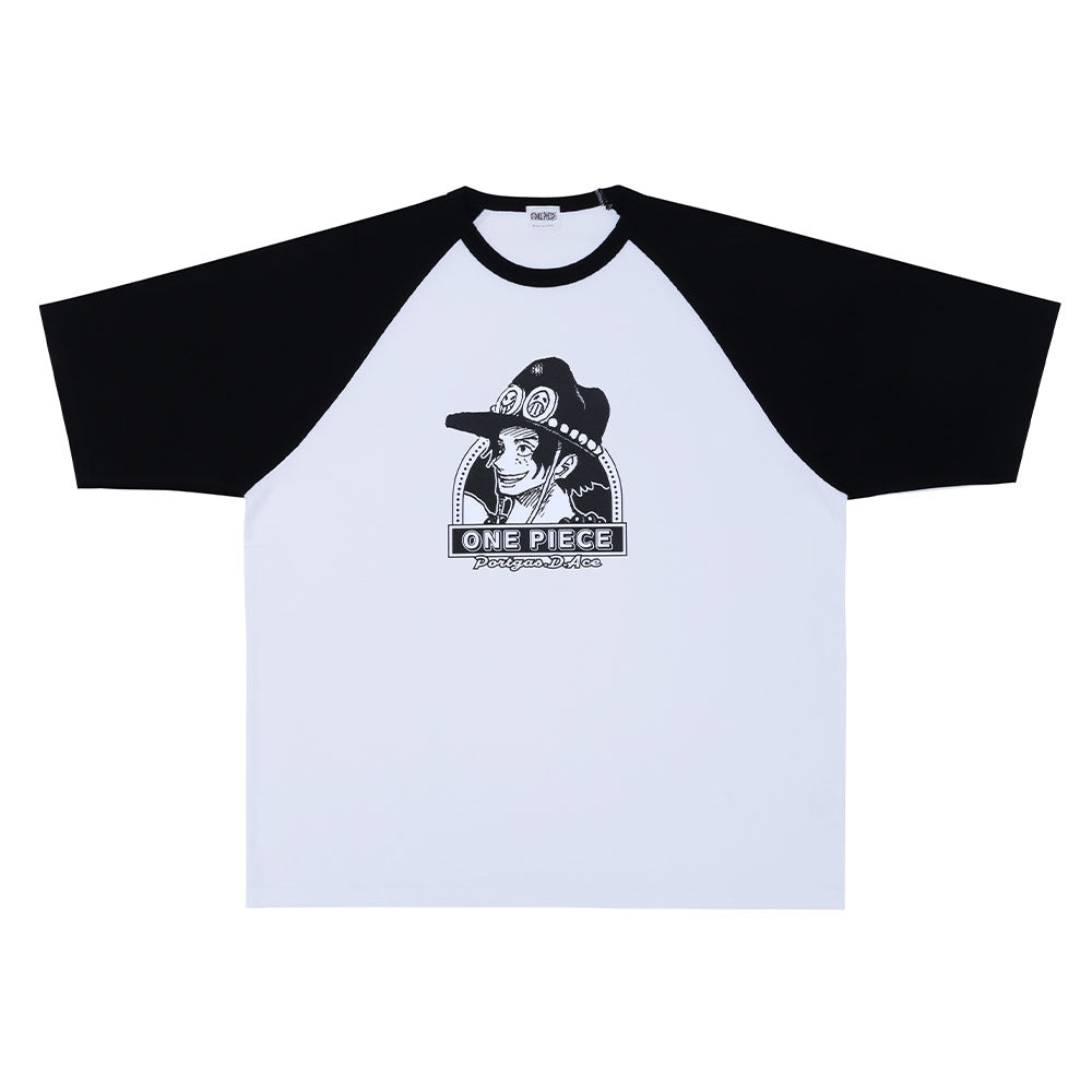 ONE PIECE』ラグランTシャツ “HEROES” ポートガス・D・エース – JUMP