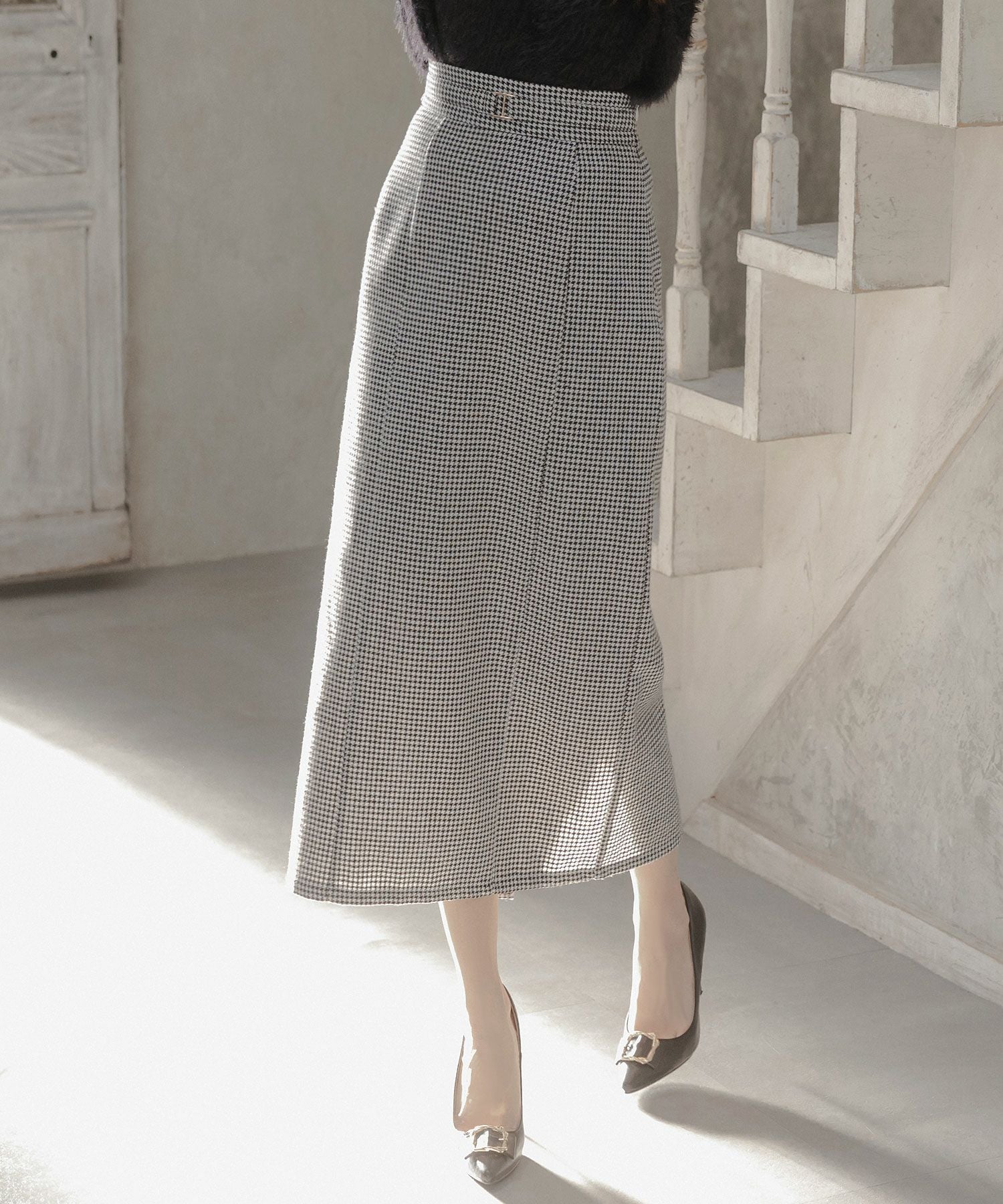 トントン手織りディスプレイマット 千鳥格子ロング トントン手織り